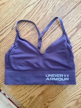 Under Armour Purple  Sports Bra -  Size Medium